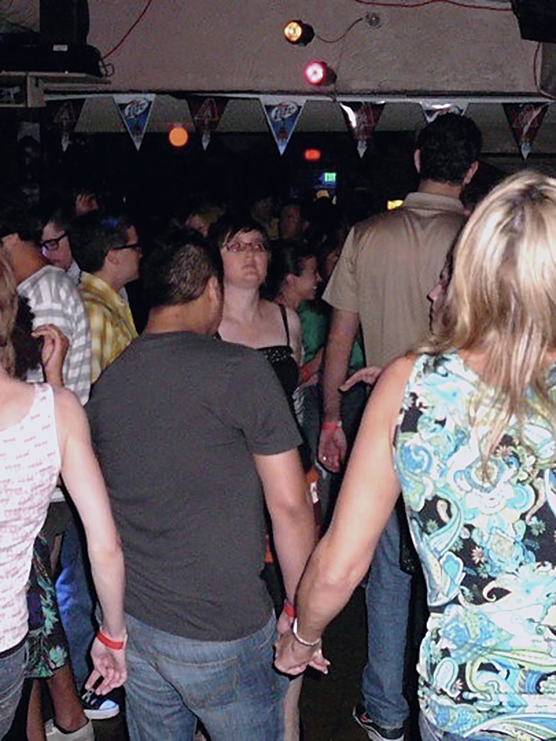 A packed dance floor at Rips
